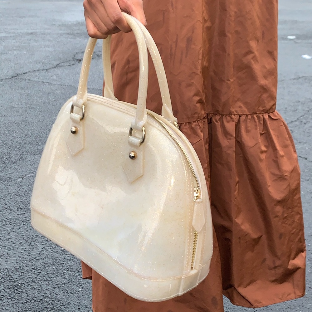 Sparkle Jelly Top handle handbag
